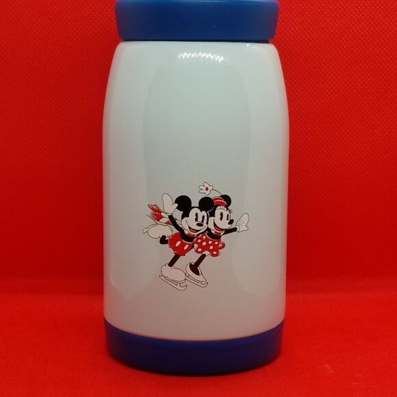 Disney Minnie and Mickey Ice Skating Thermos - Picture 1 of 2